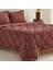 Cowrie Çift Kişilik Luxury Comfort Set Gül Kurusu 2