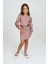 Belden Bağlamalı Tül Detaylı Çocuk Elbise Mykids Collection 4