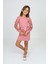 Belden Bağlamalı Tül Detaylı Çocuk Elbise Mykids Collection 5