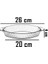 59724 Borcam Oval Meze Güveç Sunum Fırın Kabı Tepsisi 26CM 3