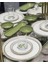 37 Parça Modern Green Flower Kahvaltı Takımı 5