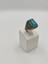 Kare Paraiba Taşlı Erkek Yüzüğü 24 mm 925 Ayar Gümüş Yüzük 1