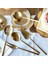 5 Parça Mat Gold Sos Kepçe Servis Takımı Gold 1