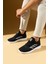 Bağcıklı Triko Rahat Taban Kadın Sneakers 001-0022-24Z 1