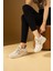 Bağcıklı Triko Rahat Taban Kadın Sneakers 001-0022-24Z 2