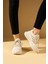 Bağcıklı Triko Rahat Taban Kadın Sneakers 001-0022-24Z 3