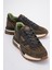 Erkek Kalın Taban Bağcıklı Comfort Sneaker Gerçek Deri Mc 20354 Haki 2