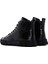 Erkek Siyah Bağcıklı Fermuarlı Deri Bilekli Sneaker 24WFD631118 5