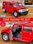 2008 Hummer H2 Suv Çek Bırak Die - Cast Kapıları Açılabilen Metal Model Araba - Kırmızı 11.5 cm 1