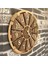Hasır Detaylı Ahşap Duvar Saati 40 cm 1