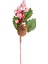 Yılbaşı Çiçeği Pike Karlı Berry Kozalaklı Kırmızı-Yeşil 28 Cm. 1