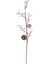 Yılbaşı Çiçeği Pike Kar Efektli Berry Kozalaklı Beyaz 70 Cm. 1