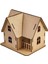 3D Ahşap Boyama Maketi Villa Modeli 2