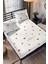 Mocha Love & Kalp Desenli Pamuklu Ranforce Kumaş Lastikli Çarşaf Takımı (Tek-Çift-Battal Ebat) 1