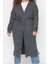 Kadın Büyük Beden Moda Şık Uzun V Yaka Uzun Kol Düz Oversize Triko Hırka 3