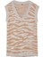 Kadın Tesettür Moda Şık Regular V Yaka Uzun Kol Animal Yumuşak Dokulu Zebra Desenli Triko Süveter 1
