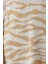 Kadın Tesettür Moda Şık Regular V Yaka Uzun Kol Animal Yumuşak Dokulu Zebra Desenli Triko Süveter 4