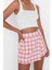Kadın Moda Şık Crop Bisiklet Yaka Slim Crop Yumuşak Dokulu Bluz-Hırka Triko Takım 3