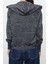 Kadın Moda Şık Regular V Yaka Oversize Premium Kalite Geniş Kalıp Simli Kapuşonlu Triko Hırka 5