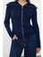 Kadın Moda Şık Regular Devrik Yaka Slim Premium Iplik Basic Triko Hırka 1