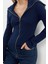 Kadın Moda Şık Regular Devrik Yaka Slim Premium Iplik Basic Triko Hırka 2