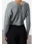 Kadın Moda Şık Crop V Yaka Regular V Yaka Crop Triko Hırka 5