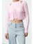 Kadın Moda Şık Crop V Yaka Slim Crop Bluz-Hırka Takım Triko Hırka 2