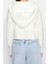 Kadın Moda Şık Crop Kapüşonlu Regular Crop Kapüşonlu Buklet Triko Hırka 5