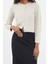 Kadın Moda Şık Crop Bisiklet Yaka Regular Crop Ceket Görünümlü Triko Hırka 3