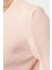 Kadın Moda Şık Crop Bisiklet Yaka Regular Crop Kurdele Fiyonk Detaylı Triko Hırka 4
