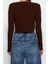 Kadın Modern Tarz Slim V Yaka Crop Triko Takım 4