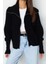 Kadın Modern Tarz Oversize Devrik Yaka Triko Hırka 3