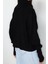 Kadın Modern Tarz Oversize Devrik Yaka Triko Hırka 4