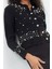 Kadın Modern Tarz Slim Bisiklet Yaka Crop Triko Hırka 1