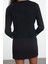 Kadın Modern Tarz Slim Bisiklet Yaka Crop Triko Hırka 4