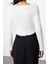 Kadın Modern Tarz Slim Havuz Yaka Crop Triko Hırka 4