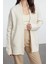 Kadın Modern Tarz Oversize Şal Yaka Midi Triko Hırka 1