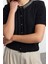 Kadın Modern Tarz Slim Bisiklet Yaka Crop Triko Hırka 1