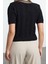 Kadın Modern Tarz Slim Bisiklet Yaka Crop Triko Hırka 4