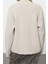Kadın Modern Tarz Oversize Dik Yaka Regular Triko Hırka 4