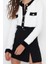 Kadın Modern Tarz Slim Bisiklet Yaka Crop Triko Hırka 1