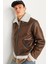 Jorcole Aviator Jacket Erkek Kürklü Deri Ceket 1