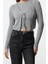 Kadın Modern Tarz Slim V Yaka Crop Triko Hırka 3