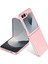 Samsung Galaxy Z Flip 6 Uyumlu Kılıf Zore Sert Kıpta Kapak, Pembe 1