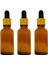 Altın - Siyah Cam Pipetli Amber Cam Şişeler 30 ml x 3 Adet 1