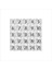Metal Kapı Masa Dolap Numarası Levha 10 x 10 cm Gümüş Renk 25 Adet (1…25) 1