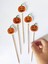 15 cm Uzun Kürdan - 30 Adet Karton Bal Kabağı Kürdanı Turuncu - Hallowen Cadılar Bayramı Kürdanı 4