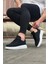 WG018 Siyah Kot Kumaş Erkek Casual Ayakkabı 2