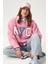 Kadın Cool Pembe Şardonlu  Sweatshirt 2