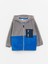 Uzun Kollu Renk Bloklu Polar Erkek Bebek Fermuarlı Sweatshirt 1